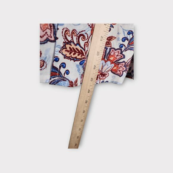 Evereve Womens Penny Floral Print Linen Blend Kimono M/L Lightweight Layer - Picture 8 of 9